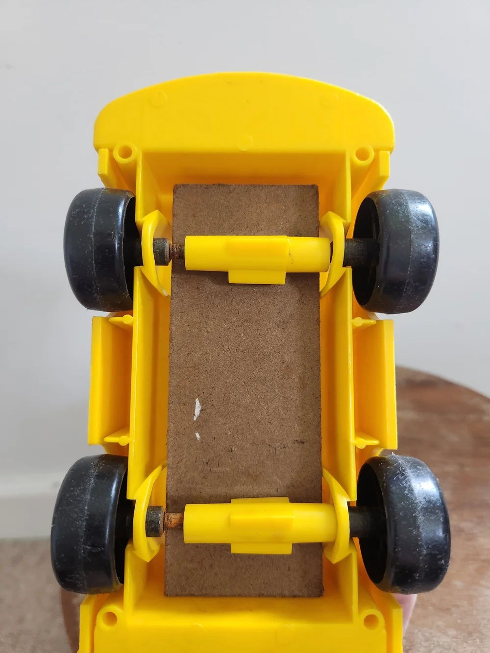 Vintage 1969 Fisher-Price Yellow School Bus Toy